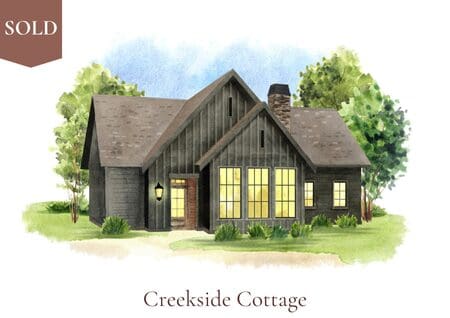 Illustration of a sold cottage house.